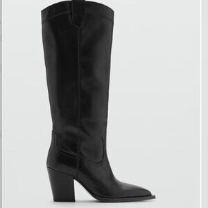 Never worn - MANGO Cowboy boots 9.5